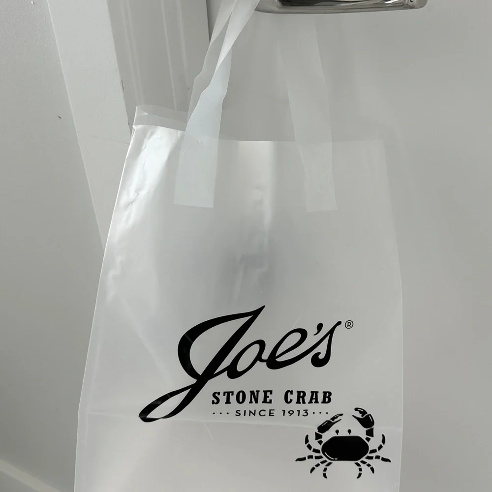 Ultra Famous Joe’s Stone Crab Takeout Bag
